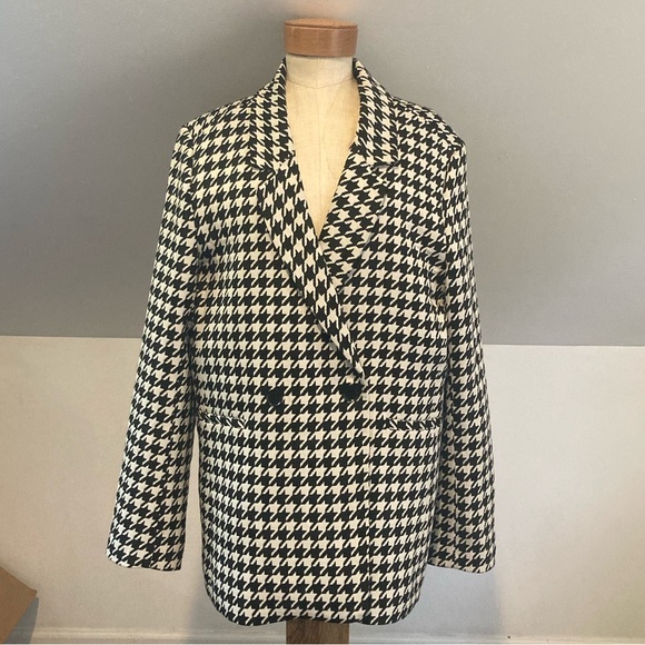 Anine Bing Madeleine Houndstooth Blazer - Picture 8 of 16